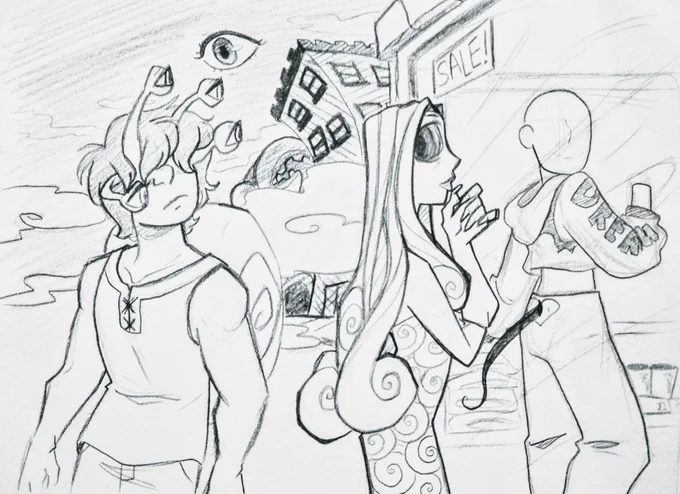 Finally started doodling the Dream verse where Night Terrors are from 
#mideversevirginia #originalcharacter 