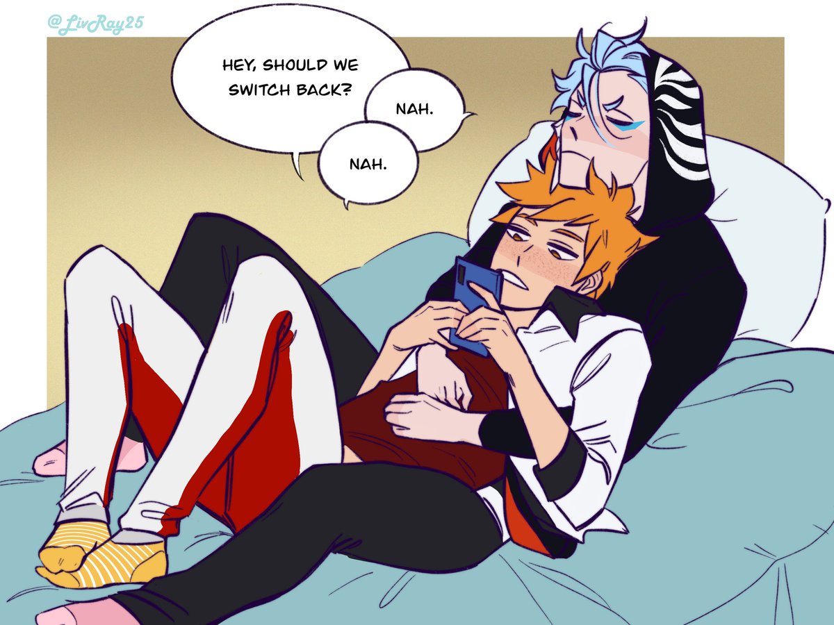 (later ichigo will have to face the consequences - his clothes not being his own anymore) 