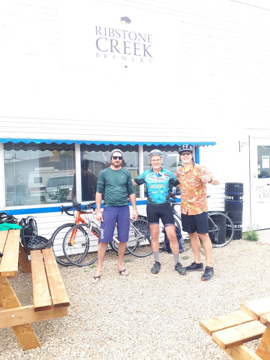 Mission complete. Brewery to brewery. 90km @4MBrewing to <a href="/RibstoneCreek/">Ribstone Creek</a> under 4hrs. Beer is the new energy drink
