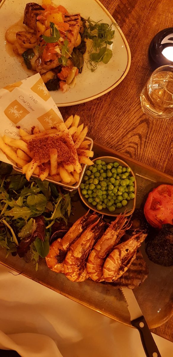 Dinner at <a href="/WellsCrabHouse/">WellsCrabHouse</a> tonight, beautiful food and they have absolutely got the social distancing thing right. Lovely friendly service and spot-on balancing of safety and atmosphere