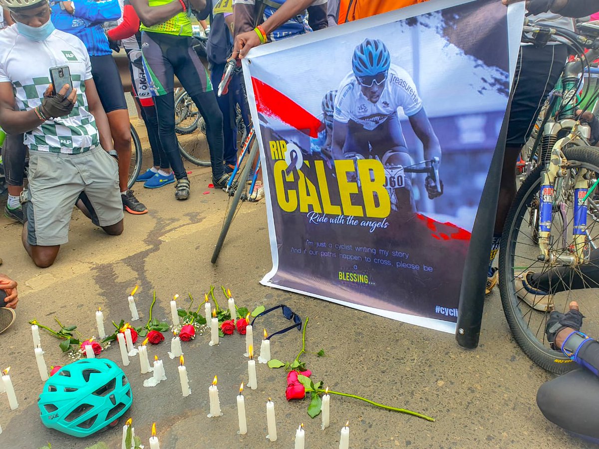 kenyancyclist's tweet photo. The pain on the faces of Belac's friends brought a rush of sadness back to me. I resonated with the pain of suddenly losing a loved one. The pain of cancelled dreams. The pain of not really knowing what to do next! Belac's passing shall not go down in vain.
#RIPBelac #MyLane2 https://t.co/2xZ2R4ASc0