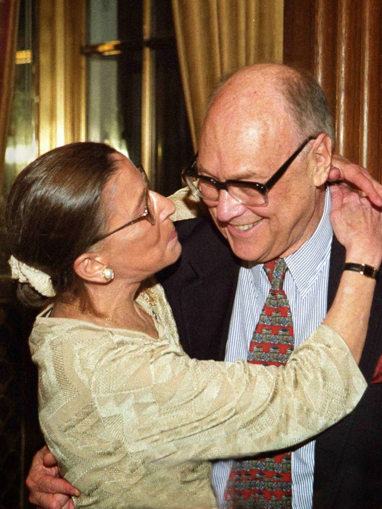 In 2010, after 56 years of marriage, she loses Marty to cancer. Ginsburg said that meeting Marty "was by far the most fortunate thing that ever happened to me." He once called their marriage equitable: "I did the cooking, and she did the thinking."
