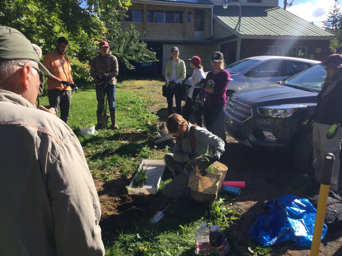 TransitionKing3's tweet photo. How can @KingsCountyNS and @Peter_Muttart get serious about climate change mitigation?

Easy. Plant more trees.

Today, 15 volunteers planted 1,000 trees on two private properties on the North Mountain.

We need more events like this.

We’re in a climate emergency folks. https://t.co/YM74JrYgm2