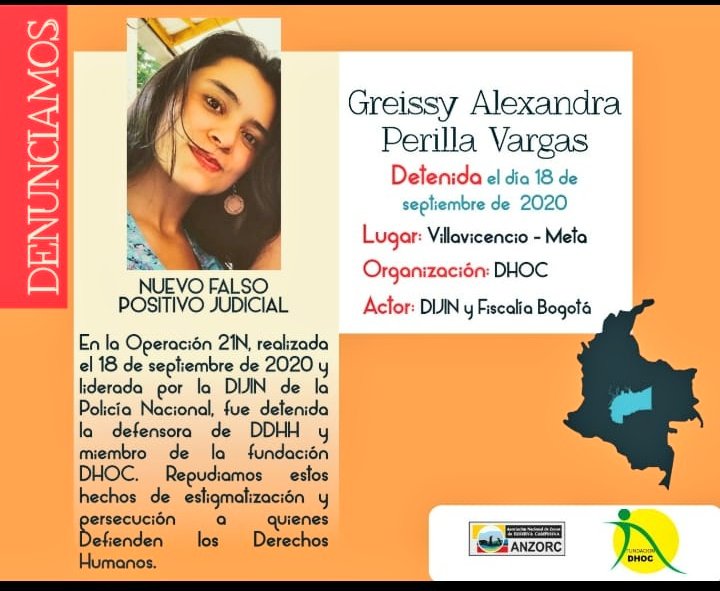 PLibertarios's tweet photo. A rotar invitación...
#LaQueremosLibreYa Greissy Alexandra Perilla Vargas es #DefensoraDDHH
#PlantónDeSolidaridad Lunes21S https://t.co/637XStDdGY