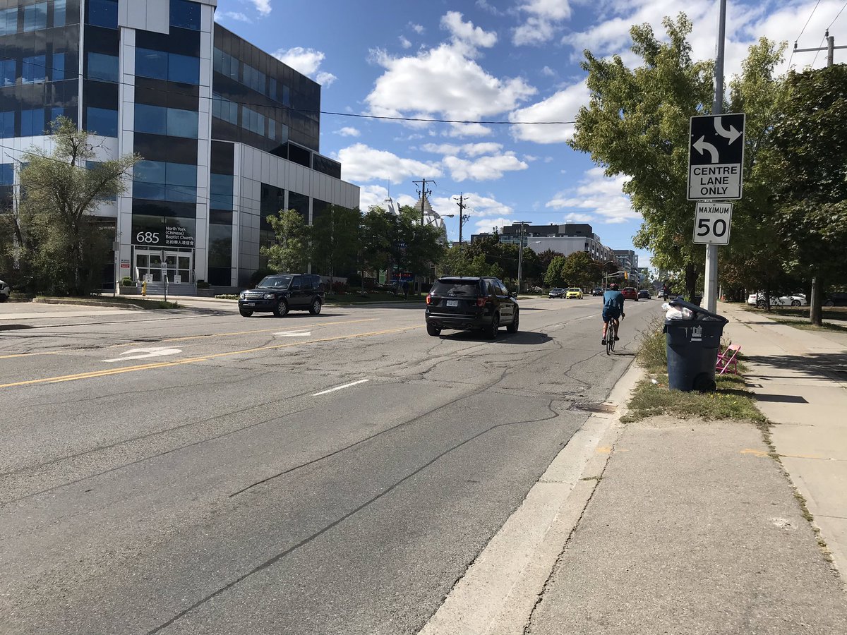 Saw a decent number of people on bikes all along Sheppard at all times during the day yesterday (Friday). The tip of the iceberg compared to the potential that is there. Induced demand applies to bikes too.