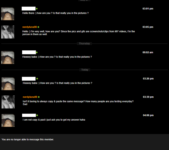 Fellow PornHub creators, are you tired of some users too? ( ˘︹˘ )   #smh https://t.co/zUzIYonnBK<a href="/tag/smh"class="tags"><span>#smh</span></a>