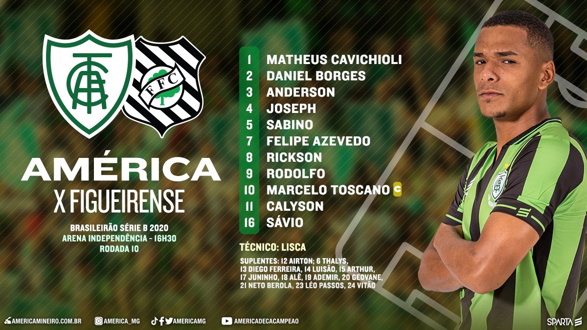 America Fc On Twitter Os Escolhidos Com Mudancas O Coelhao Esta Definido Para O Duelo Contra O Figueirensefc Pela 10Âª Rodada Do Brasileiraob Afcxfcc Pracimadelescoelho Somossparta Https T Co Gp29zjjim4
