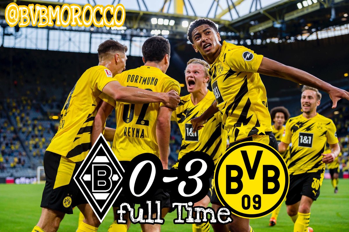 BVBMOROCCO15's tweet photo. نهاية المباراة بفوز دورتموند على @borussia بثلاثية نظيفة 
🔥🔥👊👊
#BVBMorocco #Dortmund #BorussiaDortmund #NurDerBVB #DieMarokkanerborussen #BVB #SchwarzGel https://t.co/K87jxPJJmE