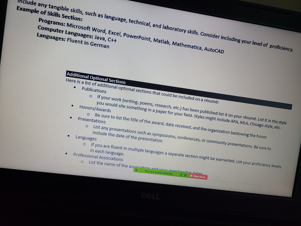 We had a great turnout for our Resume event today!