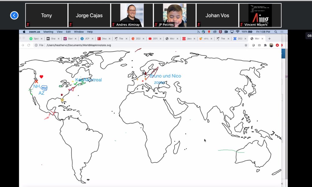 ameliaeiras's tweet photo. #JCPPartyAtHome: 🏡💙🔋 was a global beautiful 2hrs party 🎉🥳 for the 18th @jcp_org Annual💪🏼🥋 Awards attended by many 🧸🧸🧸 in the @java world 🗺 #CommunitySharing #MovedByJava! #SharingIsCaring https://t.co/xihgqNePW4