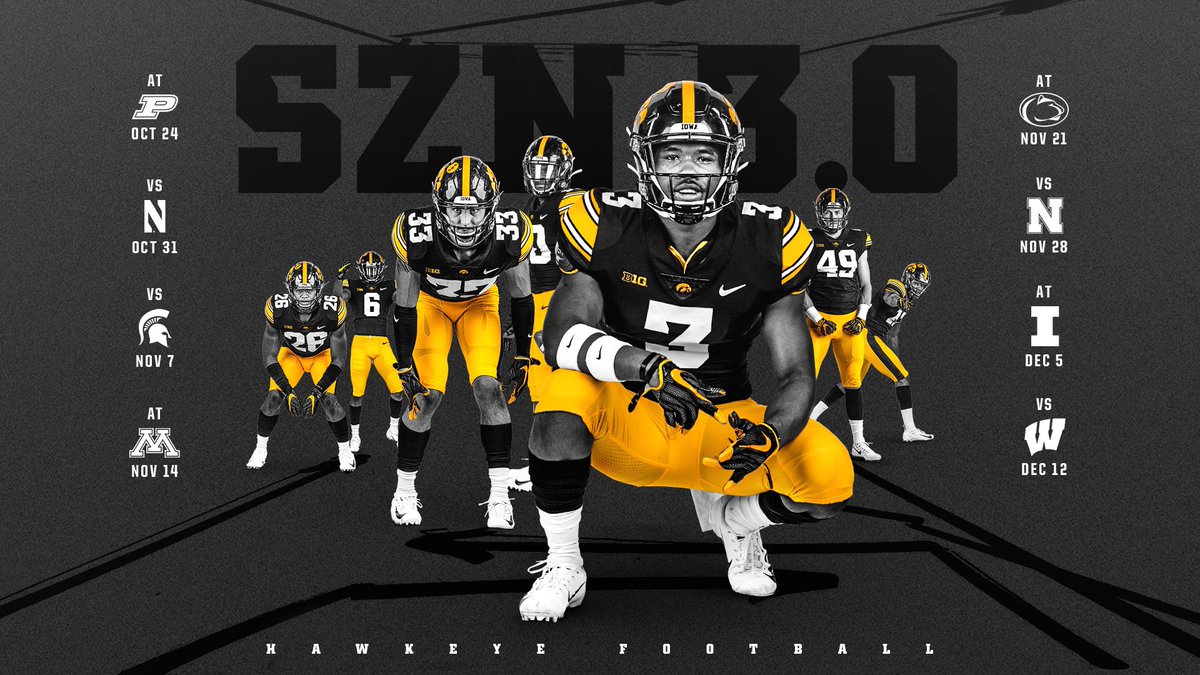 Third time’s the charm!

“The release of the Big Ten schedule today makes the season real. Playing nine conference games in a row is a challenge that we happily accept. Our players are training and practicing with a renewed focus because October 24 is coming fast.”
- Kirk Ferentz