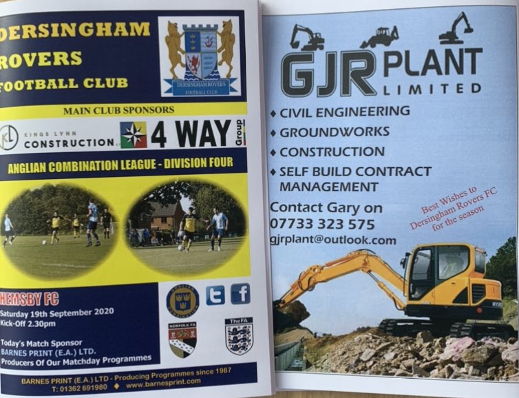 Dersingham Rovers FC (@dersinghamfc) on Twitter photo MOM sponsored by <a href="/BarnesPrint/">Barnes Print (E.A) Ltd</a> goes to @Dan_Williams23! Total class act ๐๐ผ
Big thanks to Simon and the team at Barnes Print for sponsoring todayโs match day!
๐๐ MOM sponsored by <a href="/BarnesPrint/">Barnes Print (E.A) Ltd</a> goes to @Dan_Williams23! Total class act ๐๐ผ
Big thanks to Simon and the team at Barnes Print for sponsoring todayโs match day!
๐๐