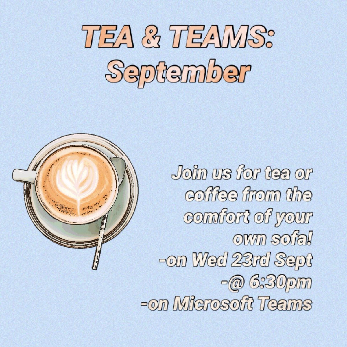 Our first event is after #VirtualFreshersFayre on Wendesday!

Come to meet the committee &amp; ask your questions. It’ll also show you what our online events will look like this year! Come relax with us as we have a cosy evening at home w a tea &amp; a chat.

#nursoc #bringyourownsnacks