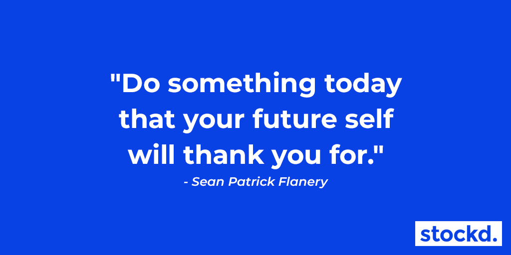 stockdonline's tweet photo. Do something today that your future self will thank you for! 🙌  ⚡

#Stockd #Quotes #FutureSelf https://t.co/tap32GFVp4
