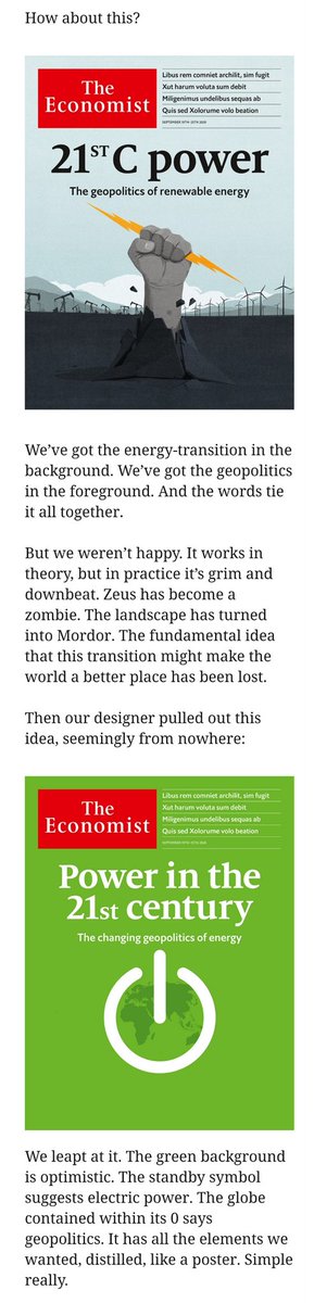 A lot of rejects this week. The simplicity of the final version reminds me of another great cover from a few years ago