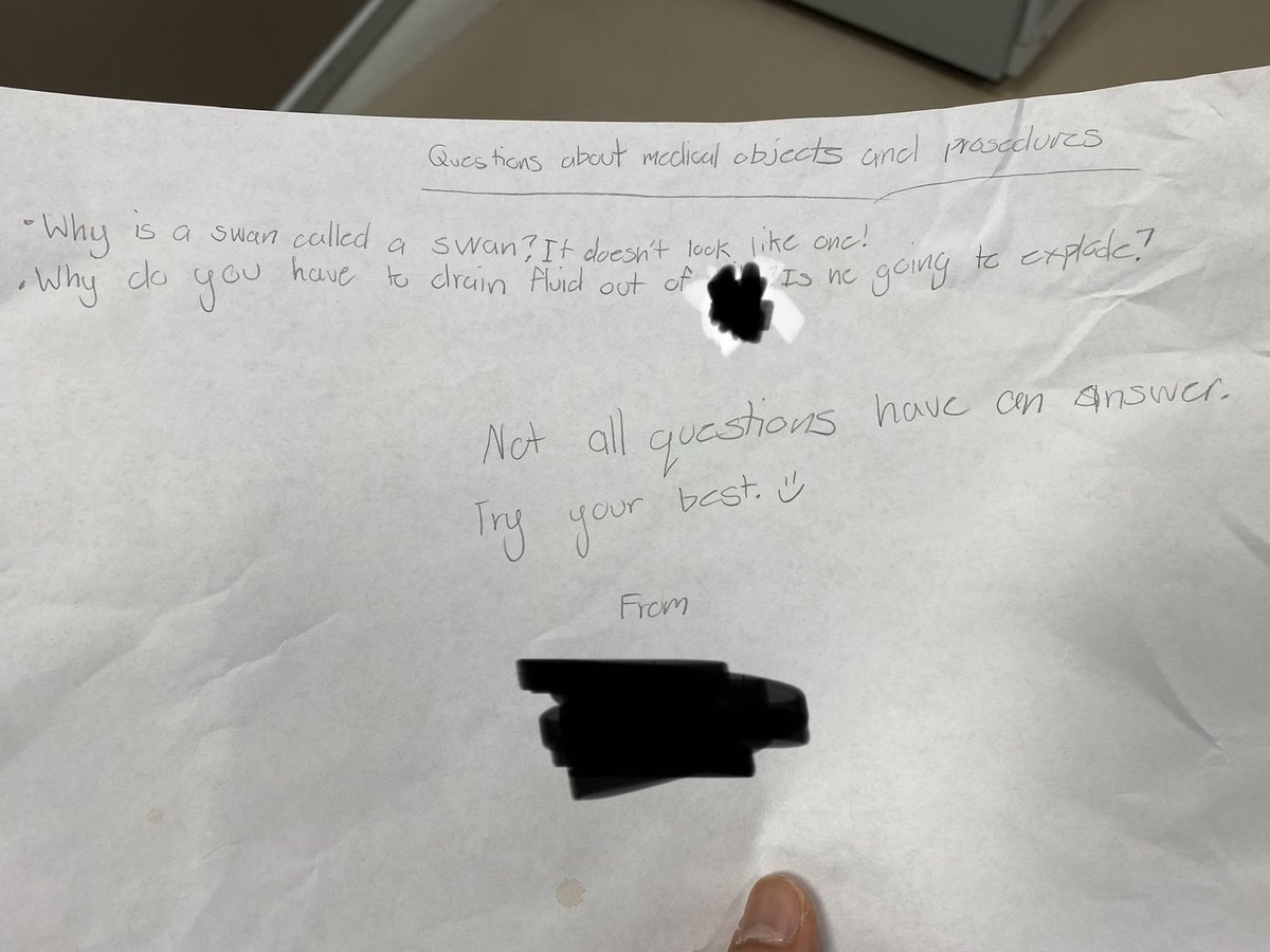 SaadAhmadMD's tweet photo. Yesterday one my #heartTxp recipients 9y old daughter sent some HF questions - with some life wisdom in 2020 ‘not all questions have an answer’ this note made my day ⁦@DrNasrien⁩ ⁦@AG_EM33⁩ ⁦@JavedButler1⁩ ⁦@UCincyIM⁩ https://t.co/DKRNuQrhpa