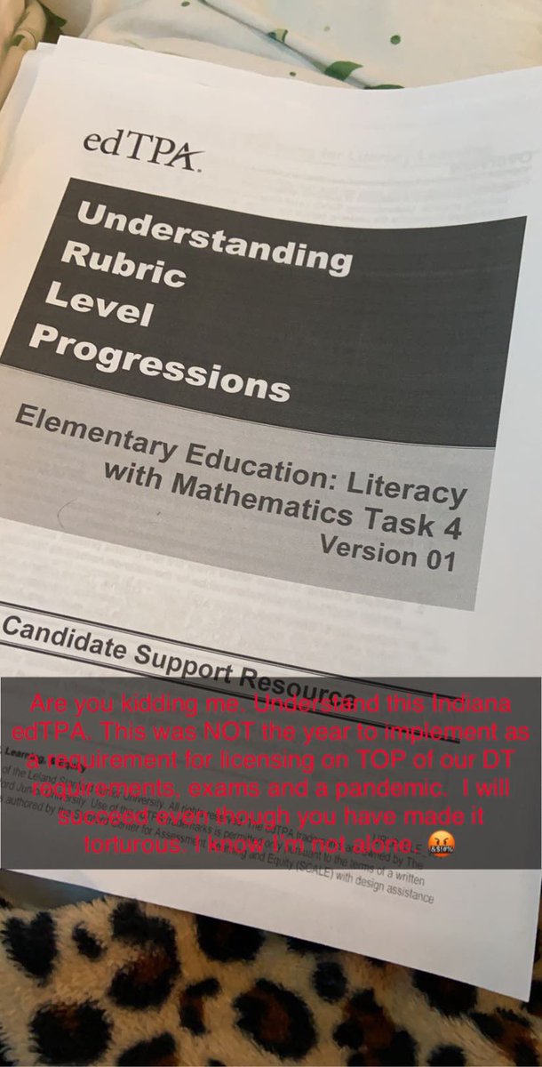 shaynalynn's tweet photo. #edTPA #notokay #@realDonaldTrump @GovHolcomb @EducateIN @INSBOE @IN_gov https://t.co/kArC3DYvoR