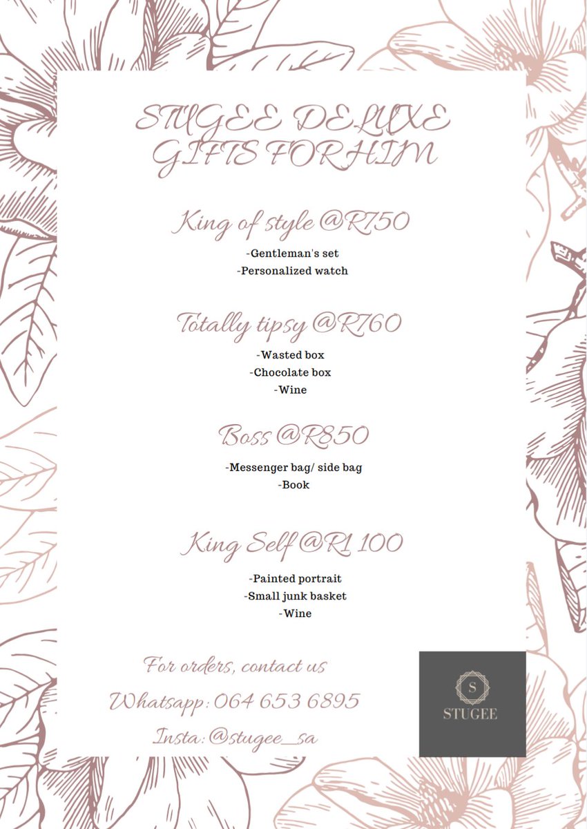 KgadiM13's tweet photo. @mihlalii_n PLEASE HELP MY BUSINESS BY RETWEETING.. THANK YOU🔥💓💃

STUGEE is a black-owned student business offering a gift service nationwide💓😍🔥 Show your loved one some love with something special from us😄💃 for orders, whatsapp us on 064 653 6895.. DELIVERIES ARE NATIONWIDE https://t.co/0oxEn2qTgx