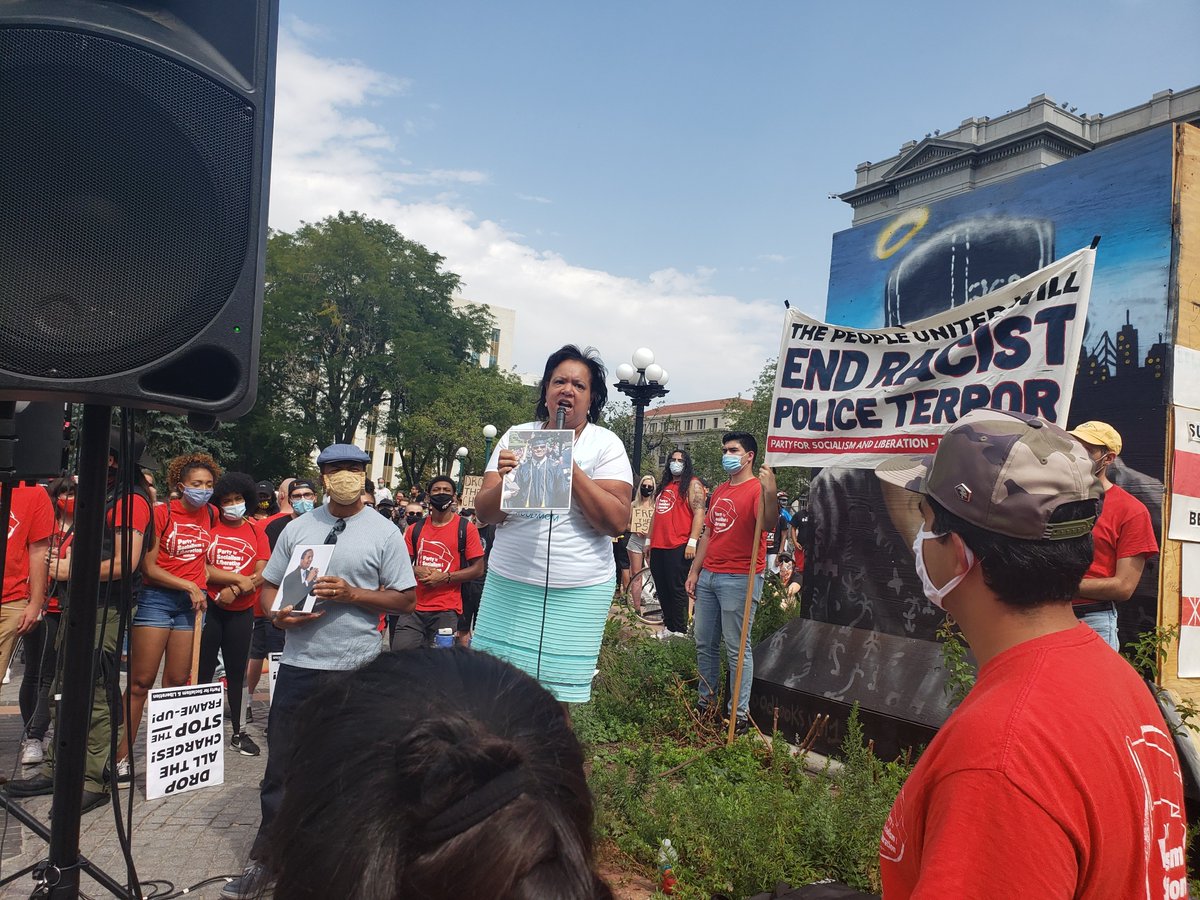 “Taking the lives of grown black men, of people’s lives without healthcare, of any person is unacceptable!”