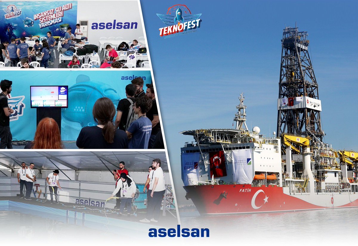 Milletimize yeni müjdeler vermek için araştırmalarına devam eden Fatih Sondaj Gemimizin açtığı yolda, su altındaki yeni keşiflerin ilk adımlarını Teknofest'te atıyoruz #MilliTeknolojiHamlesi <a href="/Selcuk/">Selçuk Bayraktar</a> <a href="/teknofestist/">teknofestist</a> <a href="/teknofest/">TEKNOFEST</a>