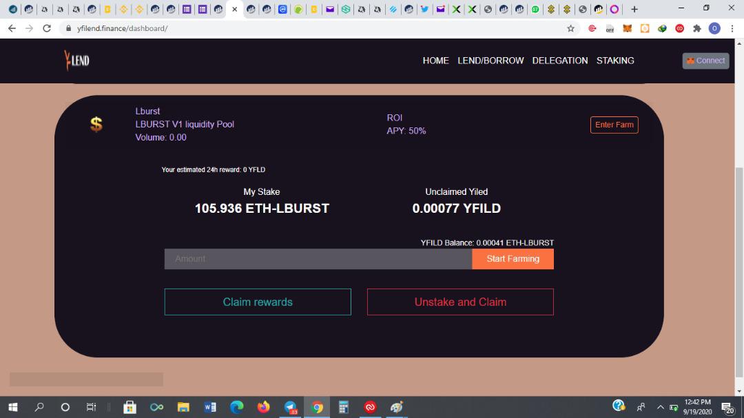 LoanBurst's tweet photo. YFILEND FARMING IS LIVE 🔥
https://t.co/pF4RqpIqIz
Pool 3
⚡For LBURST liquidity staking ⚡
1. provide liquidity on LBURST /ETH market on uniswap
https://t.co/rtPsU6fAuX
2. stake the liquidity tokens from v1 uniswap.
#lburst #yfilend #yfild #yfi https://t.co/VN8RsdXbeI