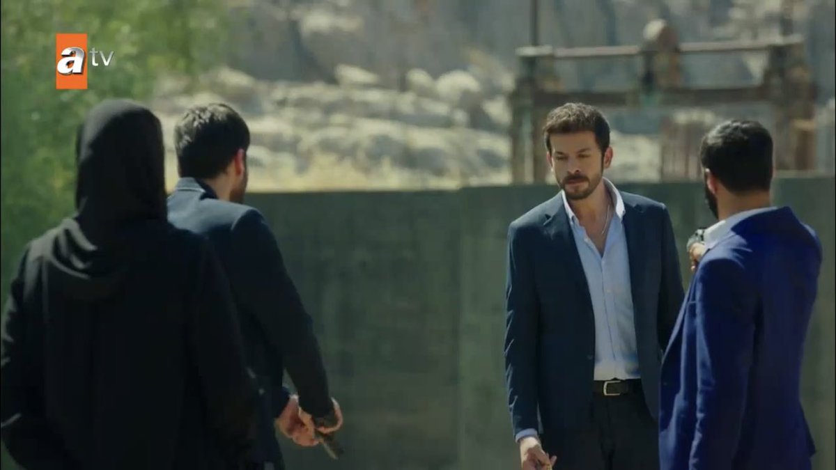 there are two guns pointed at azat, both people are willing to shoot to kill. miran’s only option is to shoot him first THIS IS SO GOOD OH MY GOD  #Hercai