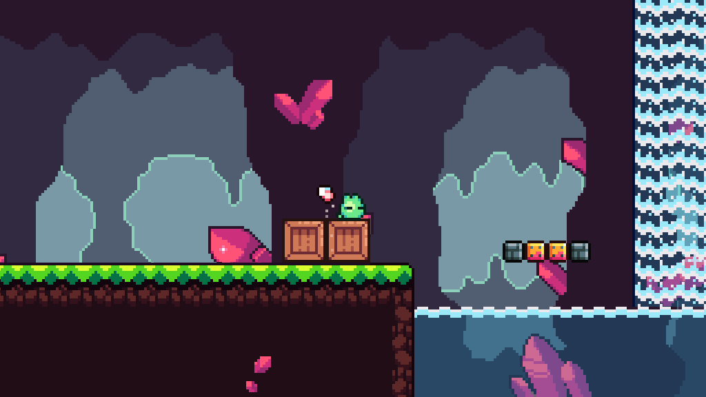 Soro found the cave of his dreams. 😱

#pixelart #minimalist #videogame #indiegame #indiegamedev #gamedev #madewithgodot #sageexpo #platformgame  #godotengine #cute #kawaii