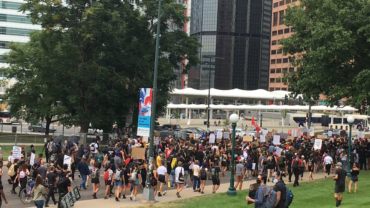 Moving off the capitol lawn to the streets  #DropTheChargesCO