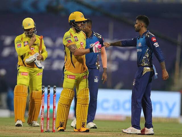  #IPL2020   Thread: Match 1: CSK beat the defending champions MI by 5 wickets in Abu Dhabi. This was MS Dhoni’s 100th IPL win as CSK skipper. The highlights of the match: MI losing the plot in the last 6 (41/6) & 115-run 3rd wicket stand between Rayudu & Faf du Plessis  #MIvCSK