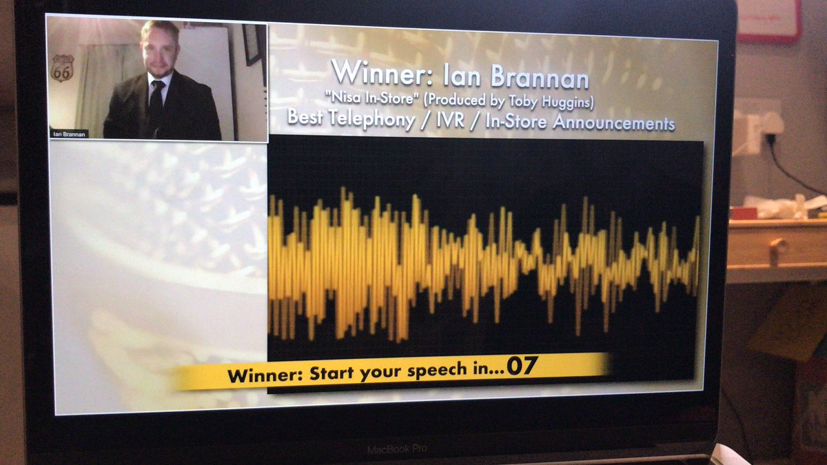theVOsocial's tweet photo. Best in store performance for being recorded eating crisps! What a life @ianbrannan 😃 #ova2020 (and GREAT WORK @TobyHuggins too! https://t.co/IeRF2QiNKP