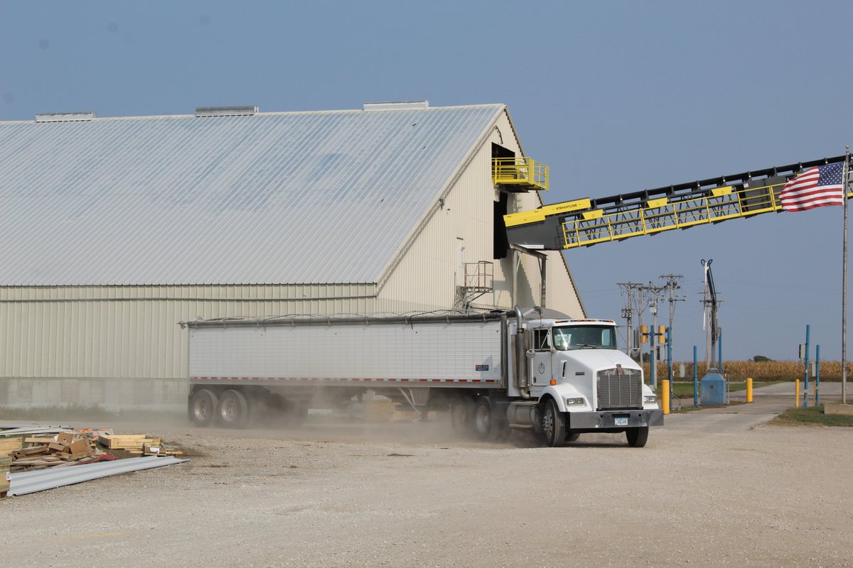 NevadaFFA's tweet image. @LongViewFarms Eric hauling in soybeans for Longview today at @KeyCooperative Nevada location #agriculture #harvest2020 #soybeans #NevadaCubPride
