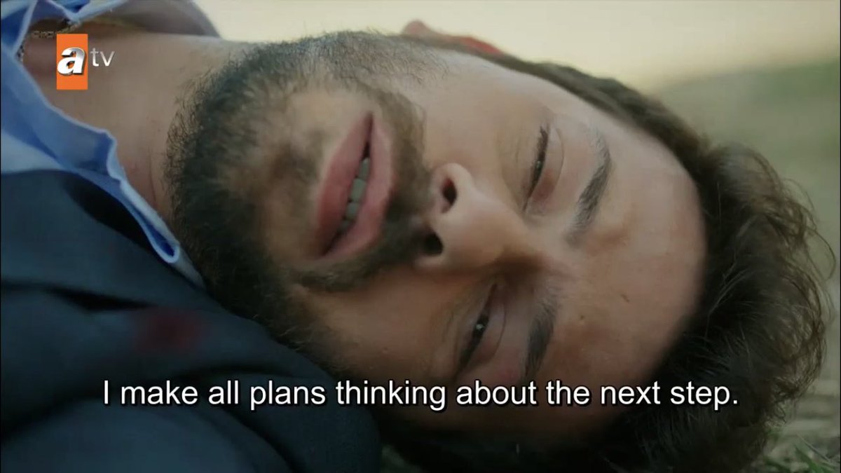 and azat is listening because of course he refuses to be unconscious after getting shot... never did anything right in his life  #Hercai