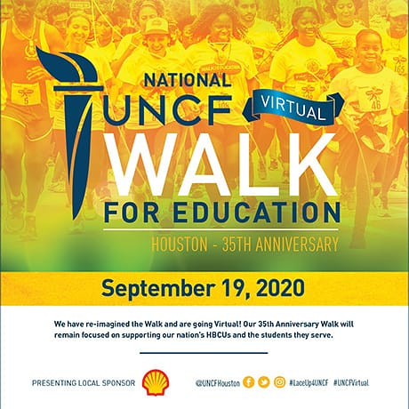 SiwelBusiness's tweet photo. I laced up and hit the pavement today with @thethsbsu and @UNCFHouston for the first ever #UNCFVirtual Scholarship Walk!  #LaceUp4UNCF #SupportHBCUs #ReachOneTeachOne https://t.co/LiSyMtFNU7
