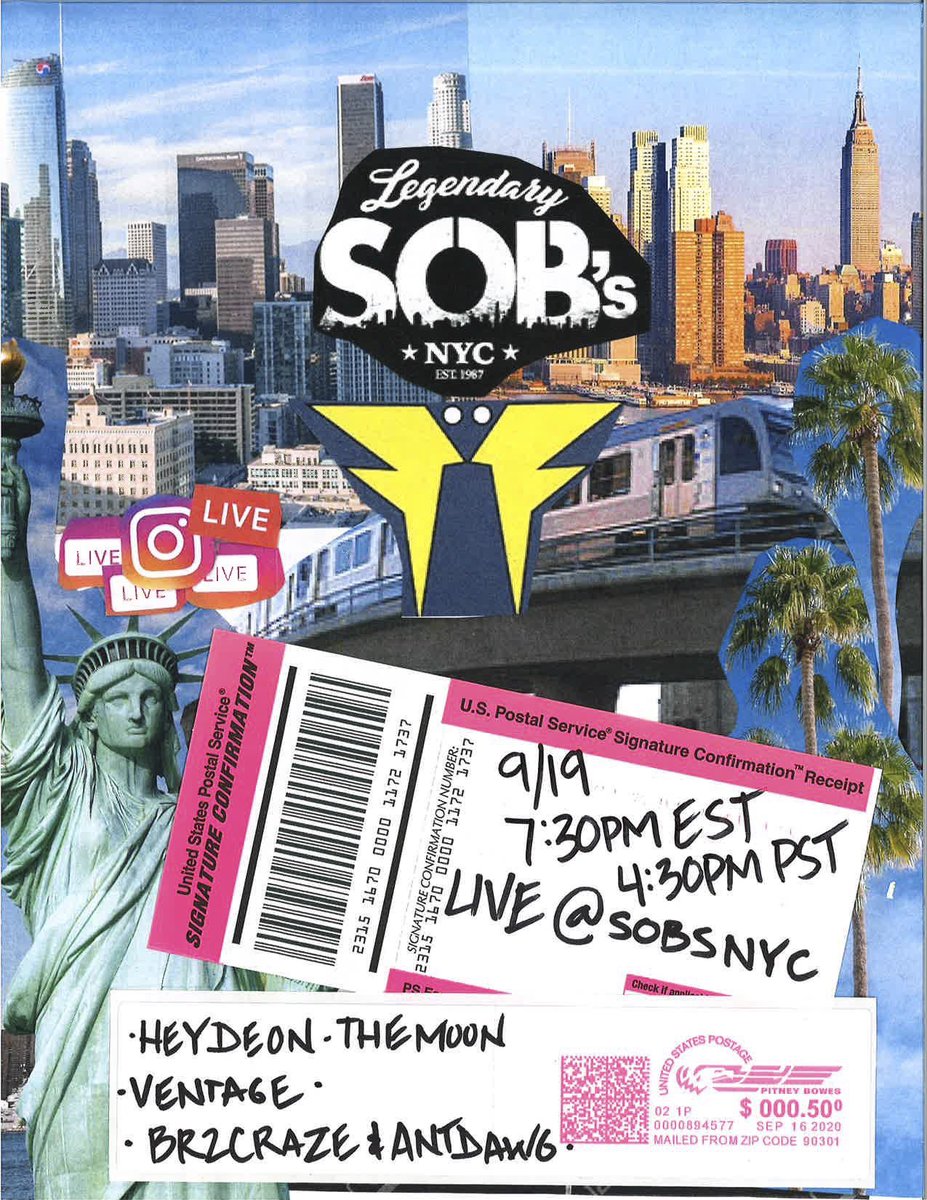 Tonight 6PM @SOBSNYC IG LIVE 🗽
me N @br2craze bout to set it off once again 🐶🔥 tune in for a special performance of our collab project 'DAWGHOUSE' 🙌🏽 thanks again for having us <a href="/SOBs/">SOBs</a> <a href="/hiifrequencyla/">hiifrequency</a>  🙏🏽