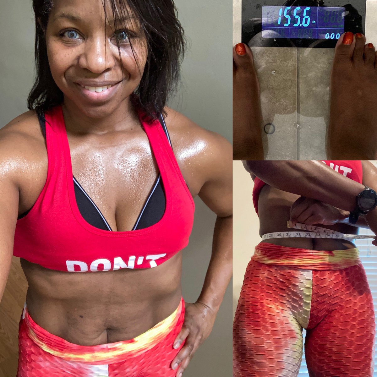 ShanPir's tweet photo. Do you see that 😃?! I saw that #magicnumber of 155 lbs; of course I woke up this morning and was 157 lbs 🙄. #itsallgood 😉; I’m close to my #weightgoal of 155 lbs. Will I go lower??? We shall see. To get this baby #michelinman off my back, I might have to go lower 🤷🏽♀️... https://t.co/ybFrXGkRuA