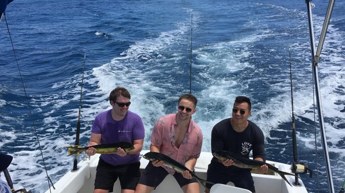 CaboGoldProp's tweet photo. Look at these gentleman catching the first hour on the water! Nice work guys!
Thank you for trusting us with all your excursion planning this trip!
#cabogoldproperties #cabo #guystrip #fishing #fishingvacation #Joana #joanaboat #fishingchartercabo #letsgofishin #catchingfish https://t.co/XSpA1PoOYR