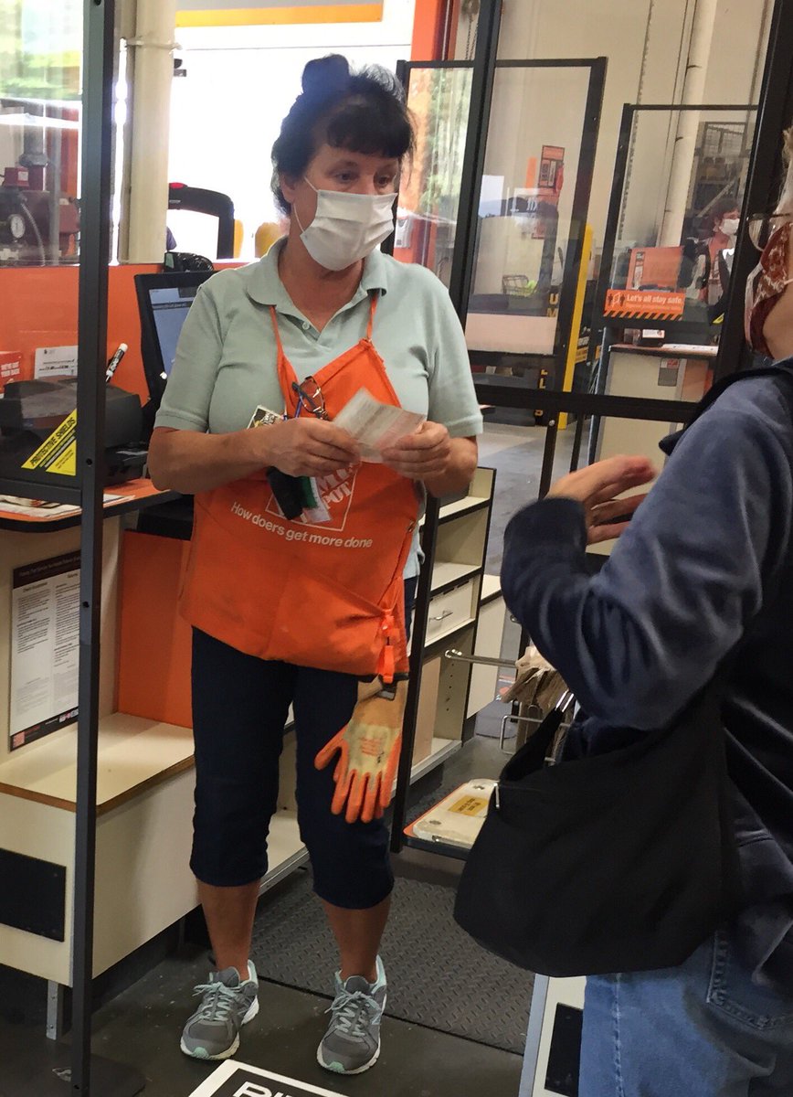 Cashier Kat handing out HVAC coupons today. Explaining our program. Great job! #HeidiHVACChallengev2020
<a href="/GLBTHD/">Greg Bishop</a> <a href="/MccourtDonTHD/">Don Mccourt</a> <a href="/KevinKeeneTHD/">Kevin Keene</a>