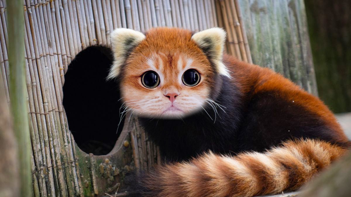 Happy International Red Panda Day! Here is Pisco as a red panda 🐼