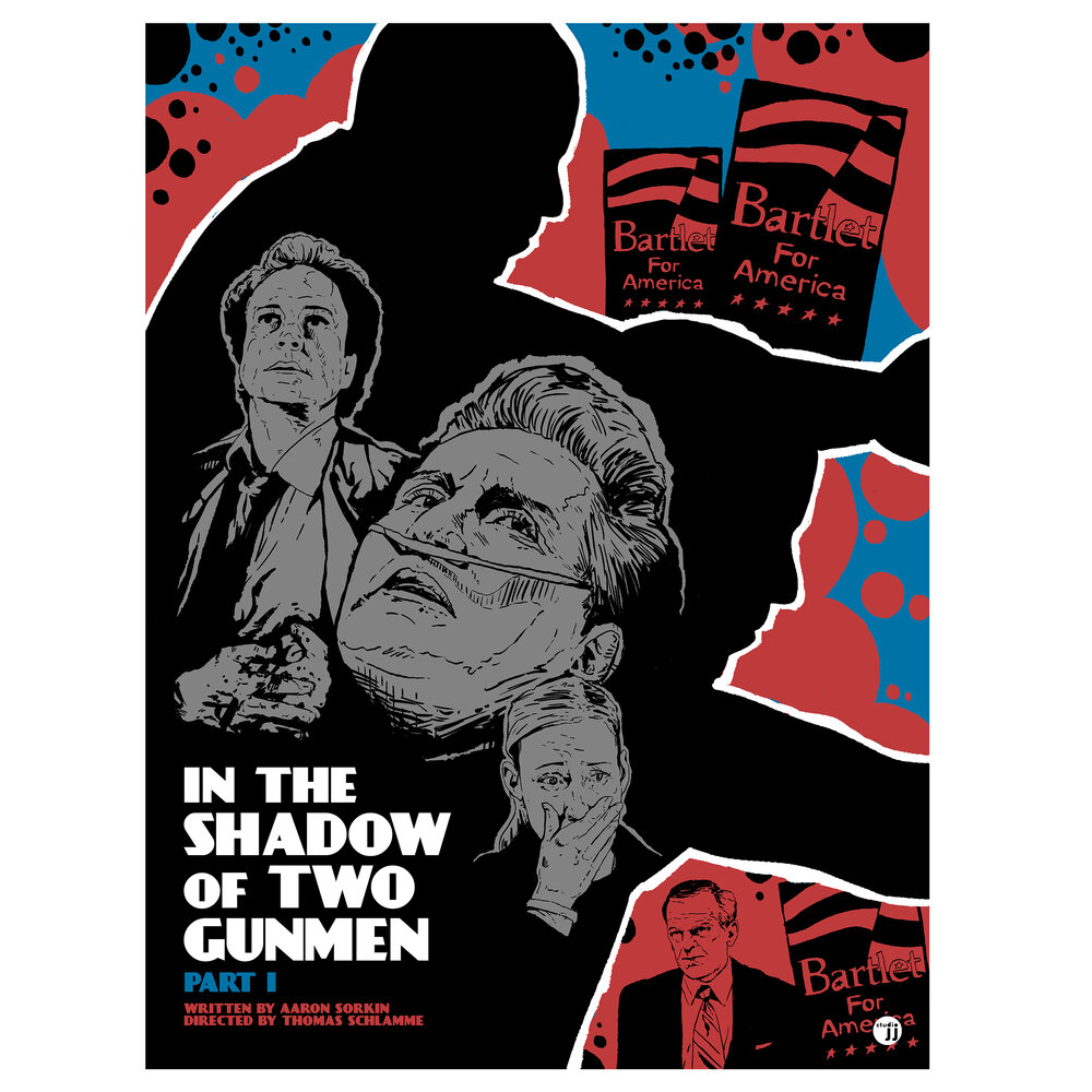 I did something unique for "In the Shadow of Two Gunmen" I & II - I made the two prints interconnect. I worked hard for each to stand on their own but I'm very happy with how they work together. Find them here:  http://jjlendl.com/shop/tww-gunmen1 and here:  http://jjlendl.com/shop/tww-gunmen2.