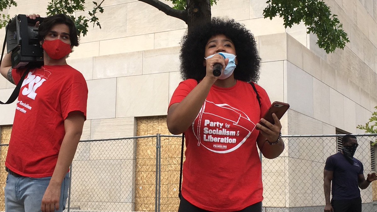 “We are not afraid. We will continue to fight!They will never be out of our minds, and out of our hearts!This is not about fighting each other. They do that for us. I love you. Let’s march!”