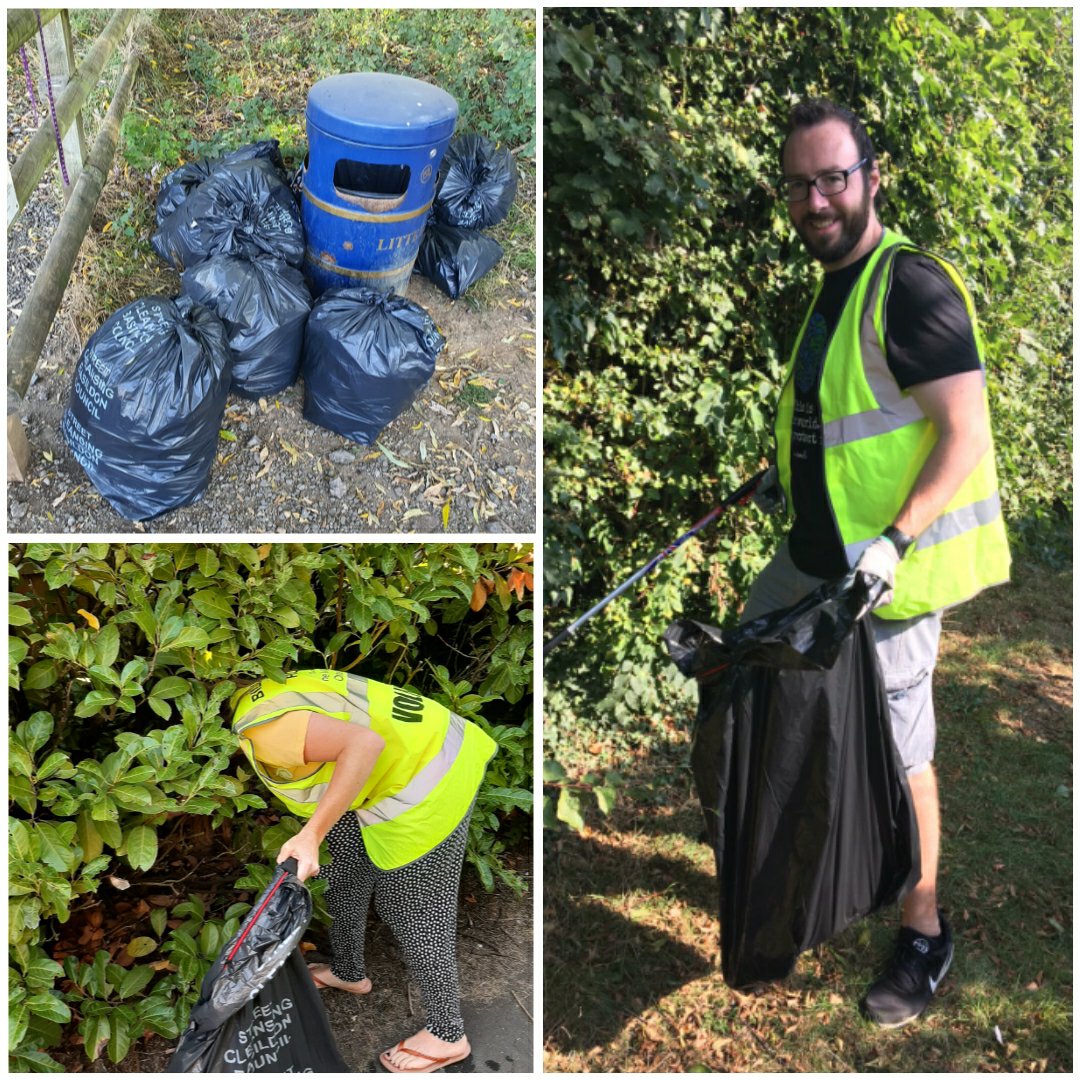 A few more from earlier. Cleaning up alleyways, digging rubbish out of hedges and a pile of bags filled by one of the 3 hubs we set up. It's been great to see photos from people around the world taking part in #WorldCleanupDay2020

@WorldCleanupUK 
#GBSeptemberClean #litterpick