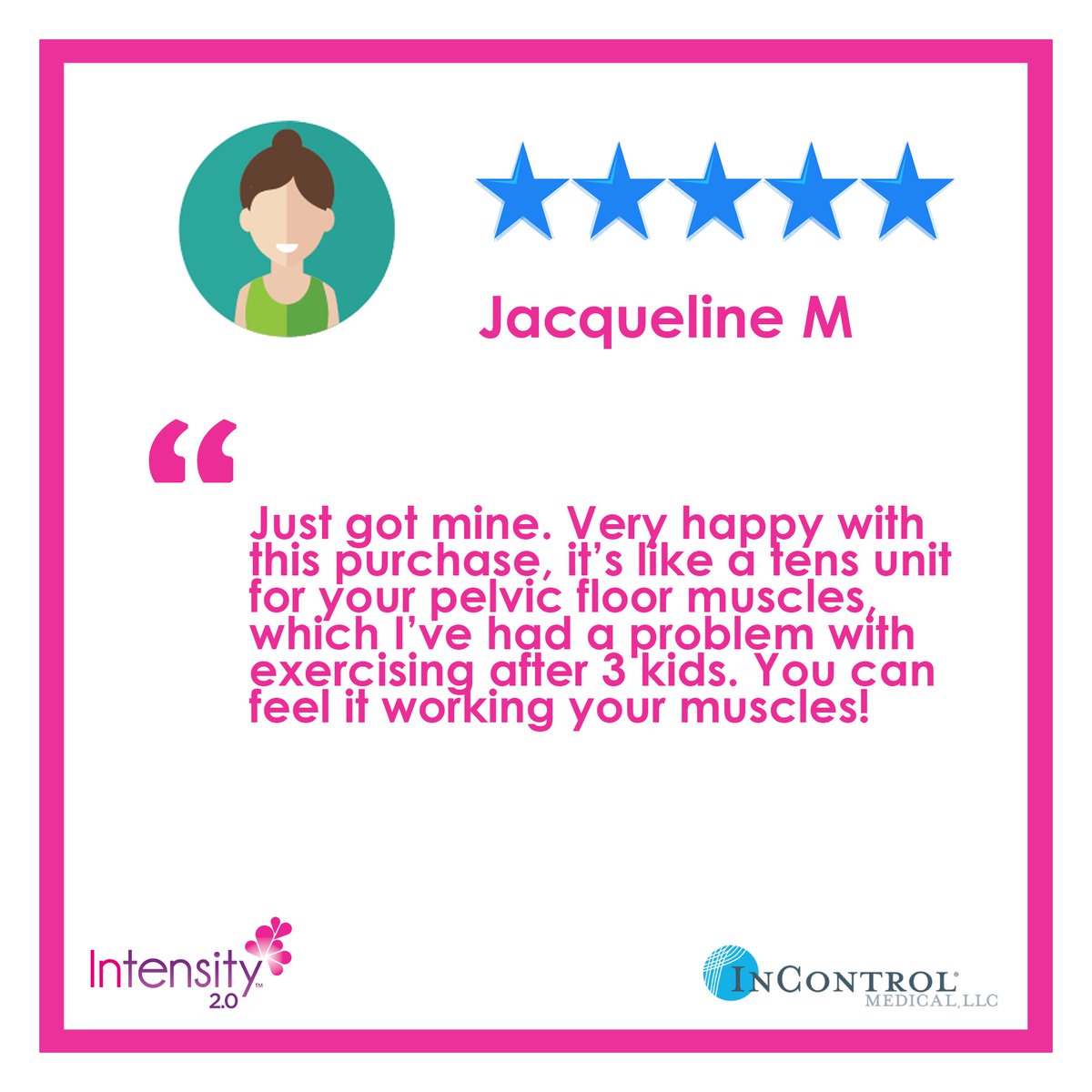InControl_Med's tweet image. Real people, real results. Read more: incontrolmedical.com/shop/intensity…