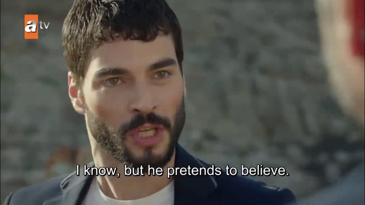 he already knew azize wouldn’t buy that he hadn’t given up revenge... his mind is so powerful i’m speechless  #Hercai