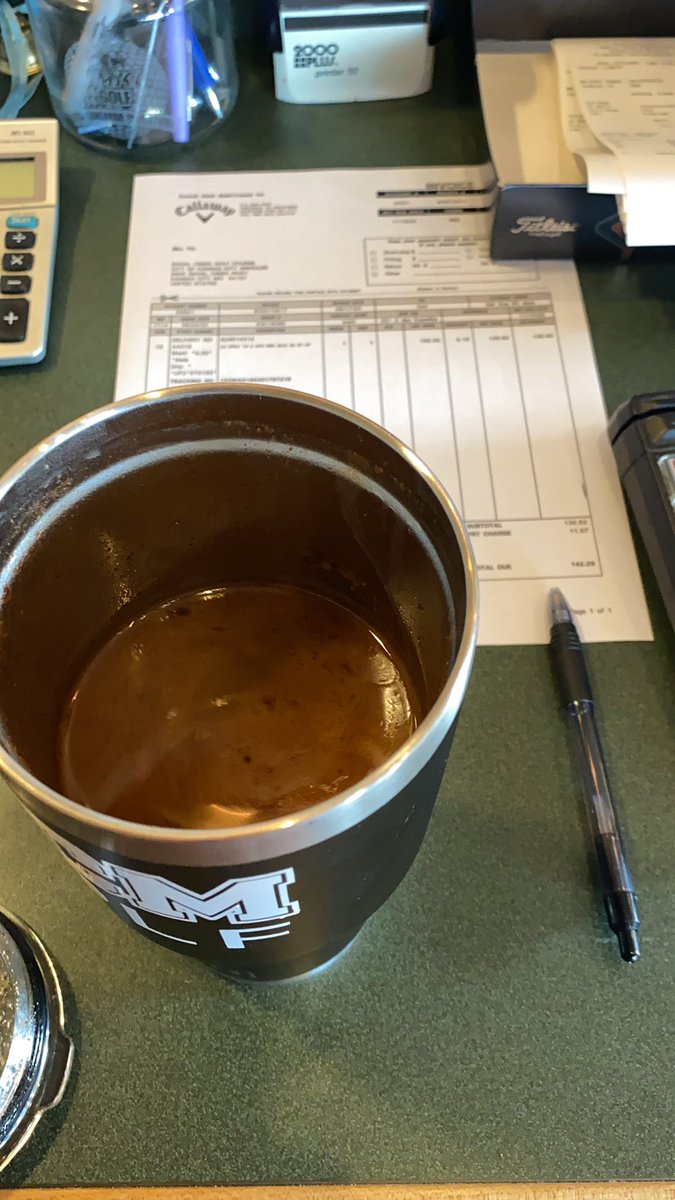 SamParrott1's tweet photo. Well, @GFrankTV and I are having a go at this coffee for wellness thing! @PhilMickelson is a genius with this recipe. Can’t wait to try the real deal! https://t.co/xTm03bN9pO