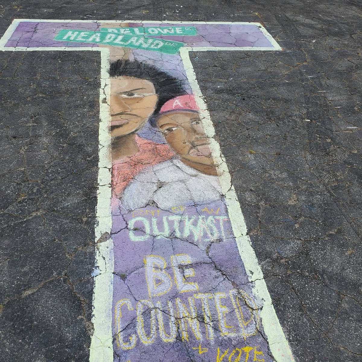 cityofeastpoint's tweet photo. Just a few snapshots of the chalk art designs from our Chalk Art Festival today! #CountThePoint #chalkart https://t.co/qZmi2HJnKN