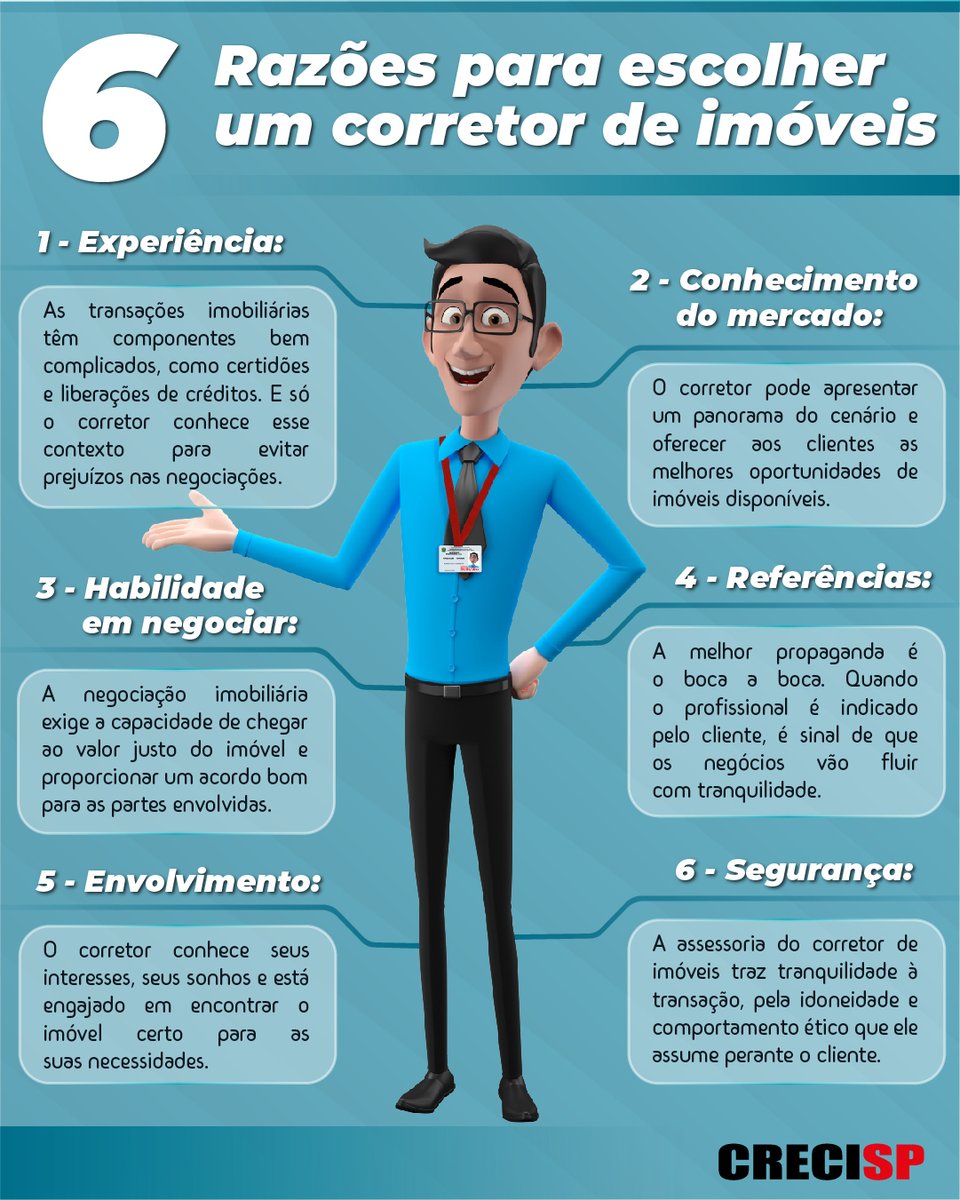 portalCRECISP's tweet photo. Existem inúmeros motivos para você comprar um imóvel, mas em todas essas situações, o corretor é essencial!
#CorretorCrecisp
#CorretoraCrecisp https://t.co/r8NTD6KvMc