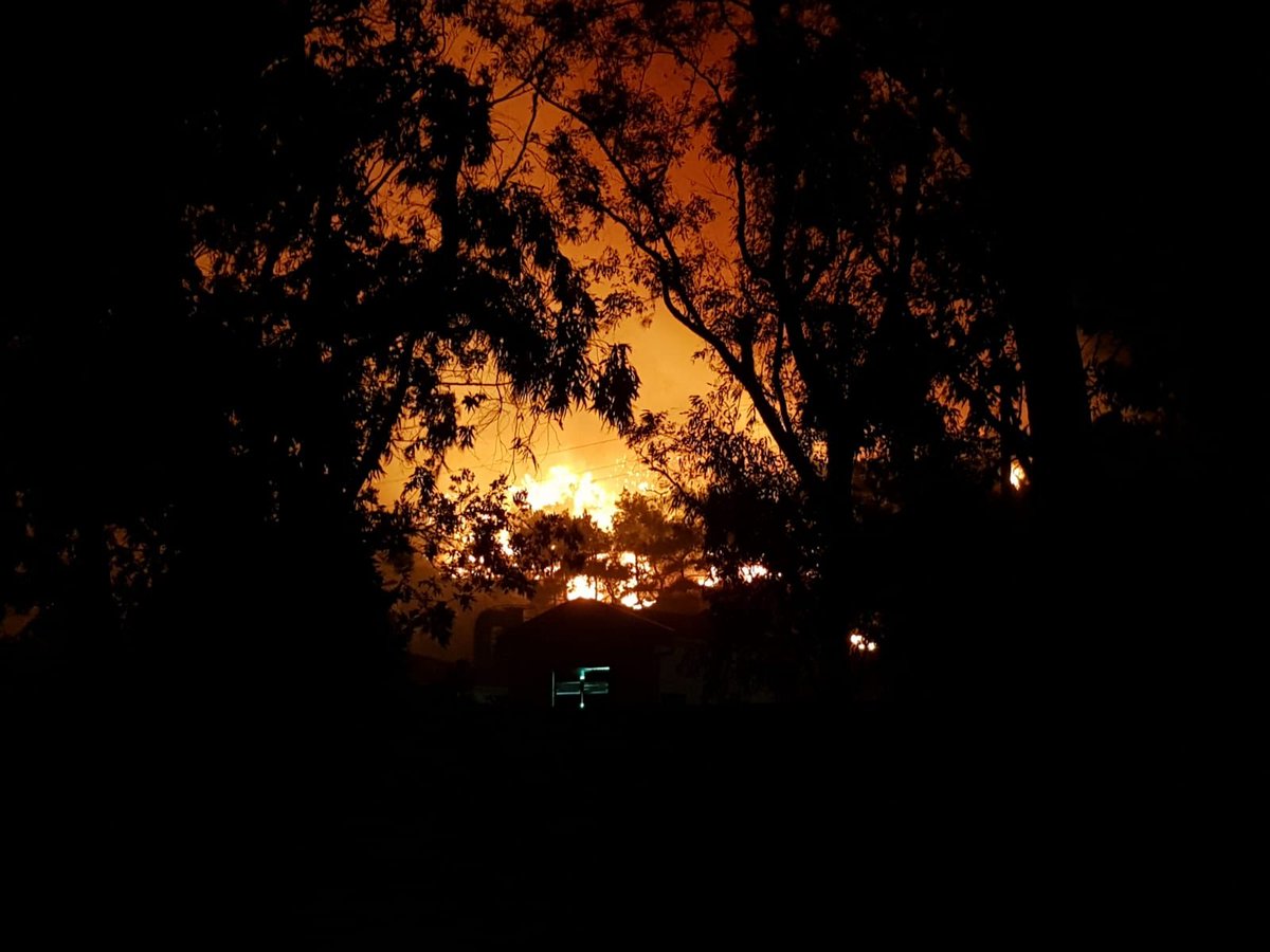 Ayvalık Küçükköy Mahallesi Badavut ve Şeytan sofrası mevkilerinde başlayan yangın Sarımsaklı’ya kadar geldi. Yangında Ayvalık Belediyesi’nin tüm ekipleri bölgeye sevkedilirken, gece ve kuvvetli fırtına yangına müdahaleyi güçleştiriyor.