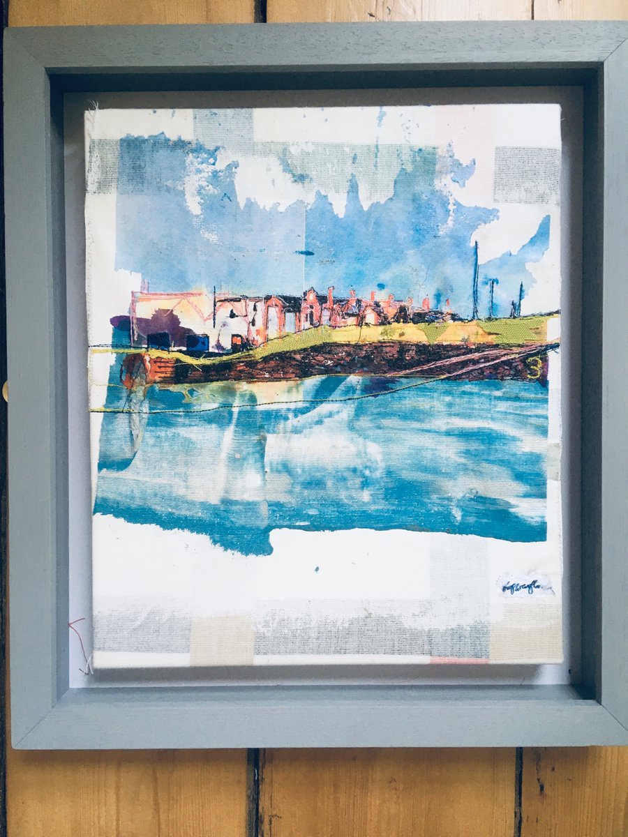 HafWeighton's tweet photo. As part of #artistsupportpledge selling this piece inspired by Barry Island, £200 (postage additional). 33 x 37 cm #barrybados #welshart #matthewburrowsstudio https://t.co/7B5ZkXbzb7
