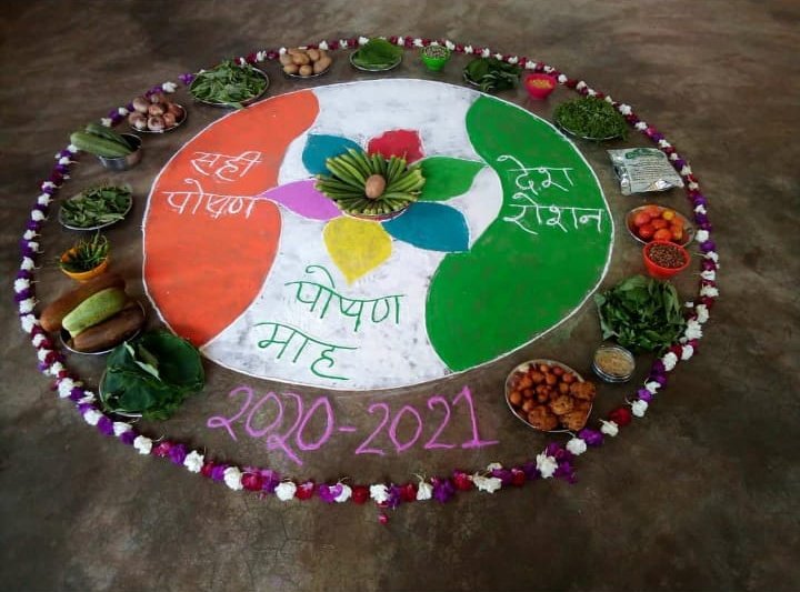 "Sahi Poshan Desh roshan"
 nutritional talk through rangoli ART
<a href="/BemetaraDist/">Bemetara</a> @ShivAnantTayal <a href="/SPreraks/">Swasth Bharat Prerak Program</a> <a href="/wcdposhancg/">POSHAN Abhiyaan-Chhattisgarh</a> <a href="/tini_tatatrusts/">TINI</a> <a href="/ChhattisgarhCMO/">CMO Chhattisgarh</a> <a href="/DPRChhattisgarh/">Jansampark CG</a> <a href="/MinistryWCD/">Ministry of WCD</a> <a href="/WCDCgGov/">WCD Department CG</a>
