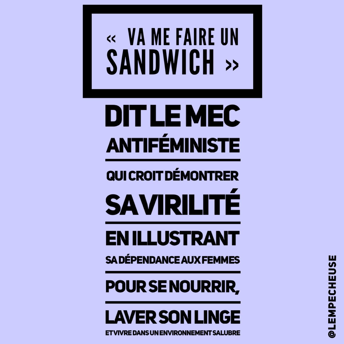 Lempecheuse's tweet photo. #feminisme https://t.co/9gNtwXg5qD